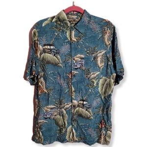 Campia short sleeves button down men shirt sizes M